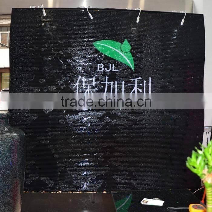 Latest Water fountain Wall for Company show with Logo, LED waterfall