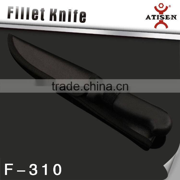 Hot sale High quality Fishing tackle !6" blade stainless steel fishing knife F-310