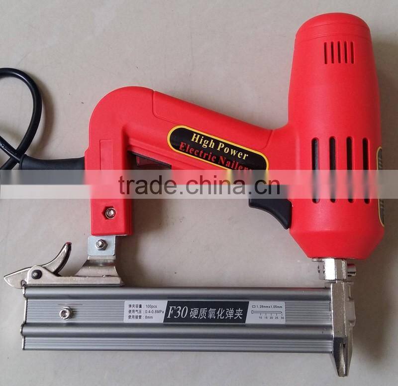 1500w F30 Lower Noise Handheld Electric Brad Nail Gun Portable Electric Nailer