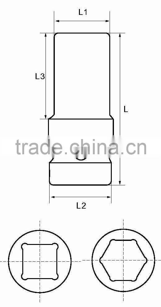 1"Air Pneumatic Bit Impact Socket