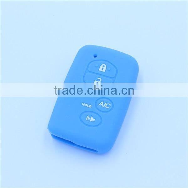 Silicone car key covers, remote key case for toyota 5 buttons