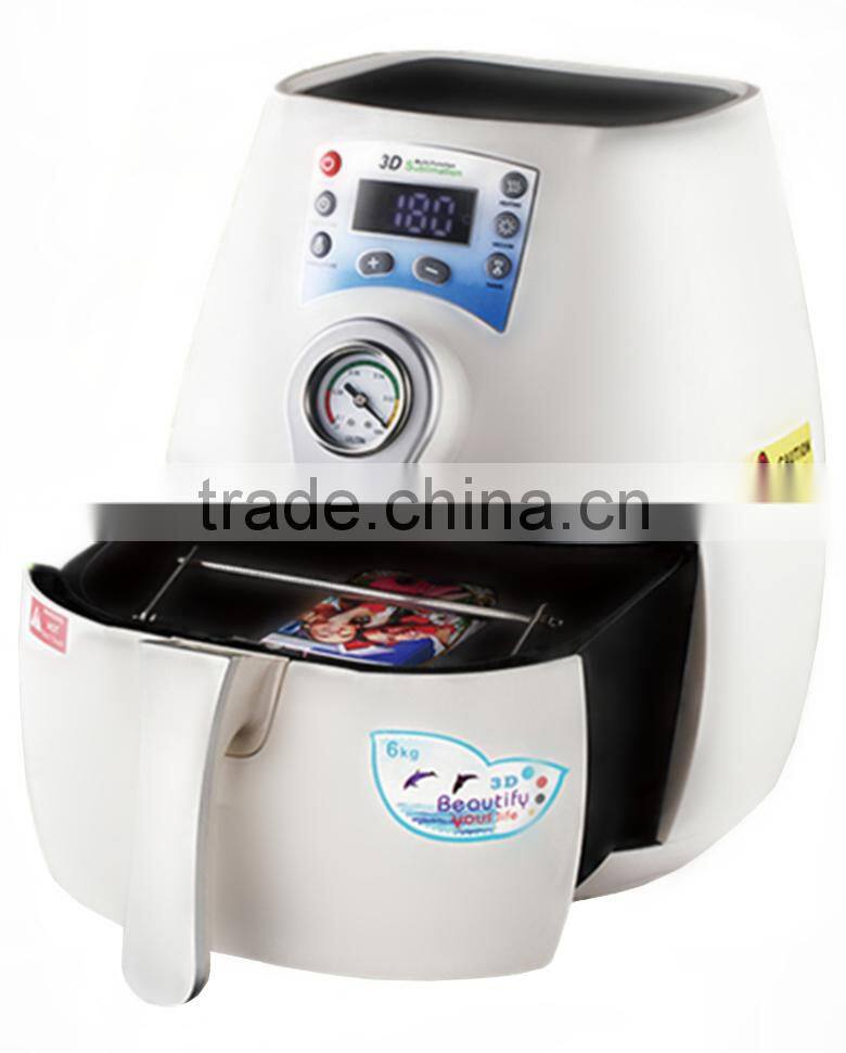 Boway service CE Mini 3D Sublimation Vacuum cell phone case printing machine