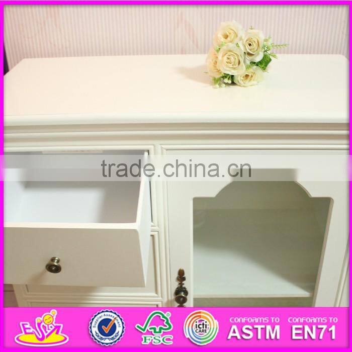 2016 wholesale bedroom wooden white bedside cabinets W08H069