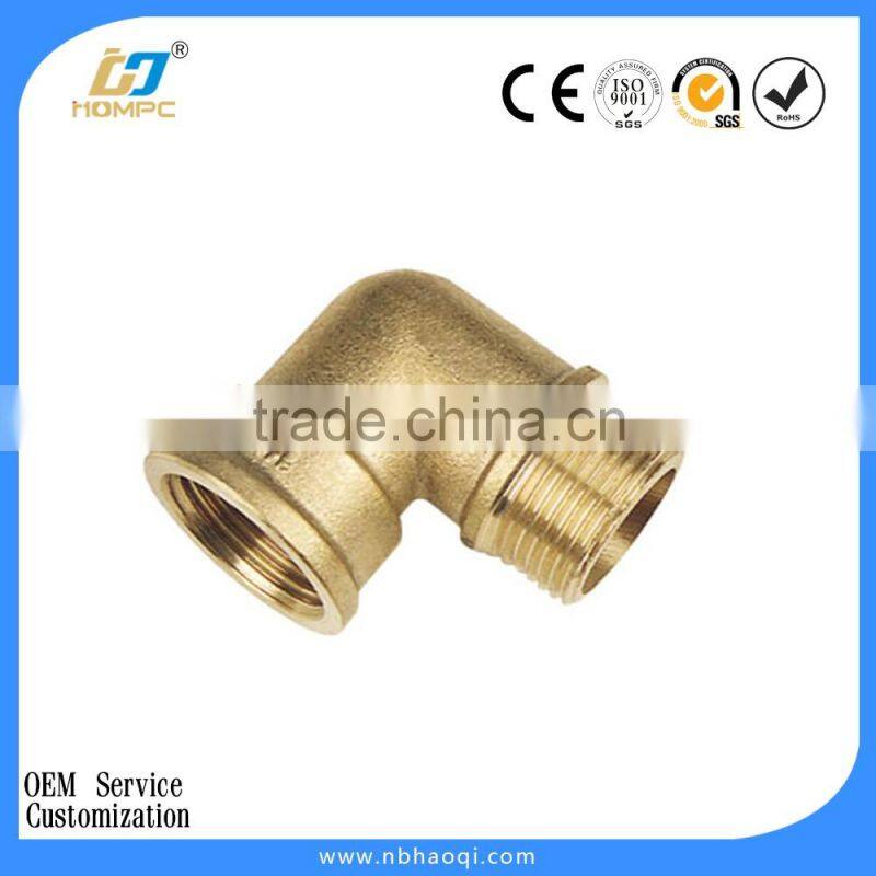 precision male & female brass elbow pipe fitting