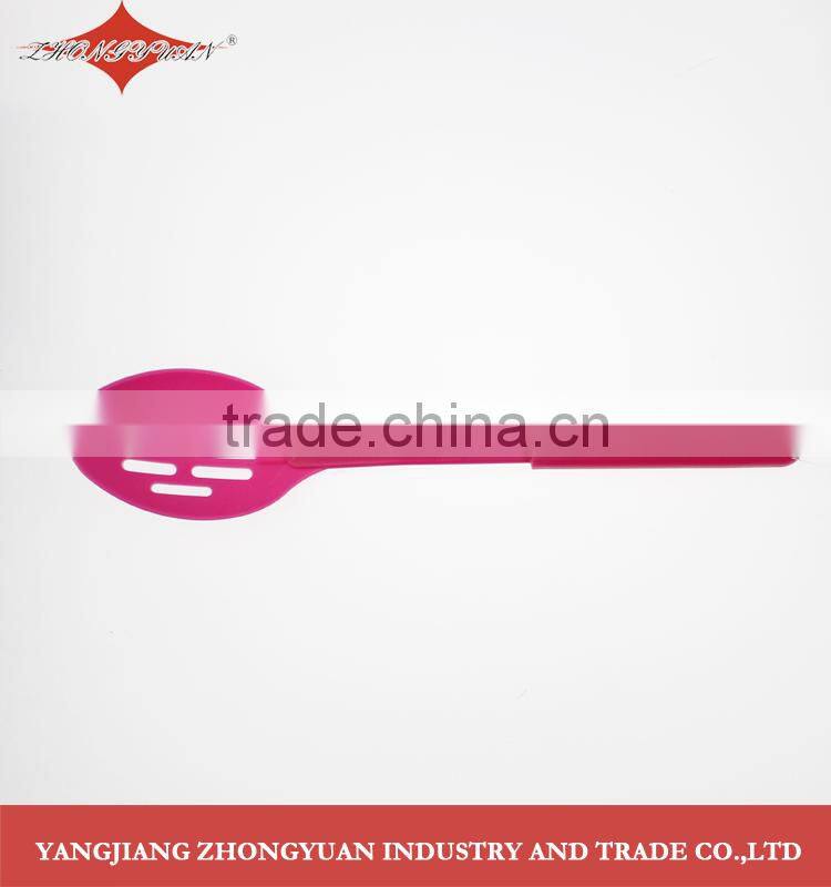 2014 hot sell 6 pcs set nylon plastic kitchenware with colorfui hook handle