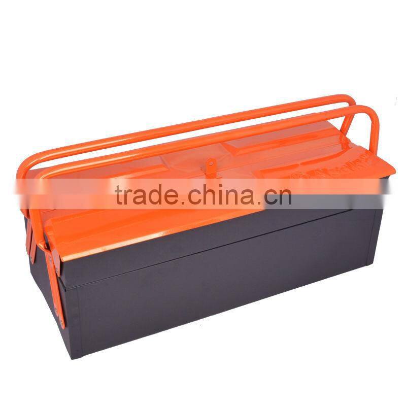 AK-9756 New Design 2-Level metal tool box with two slip handle