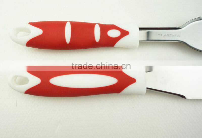 32012 Kitchen Maestro High Quality Stainless Steel with Rubber Coated Grip Utensil Set of 8