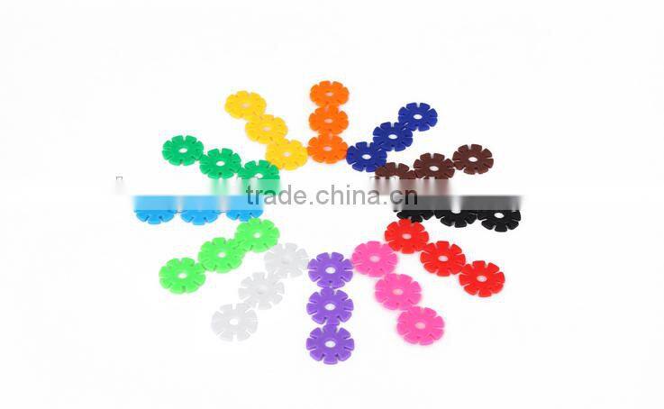 Plastic Children Educational Toys SnowFlakes Building Blocks toys 100pcs/bag