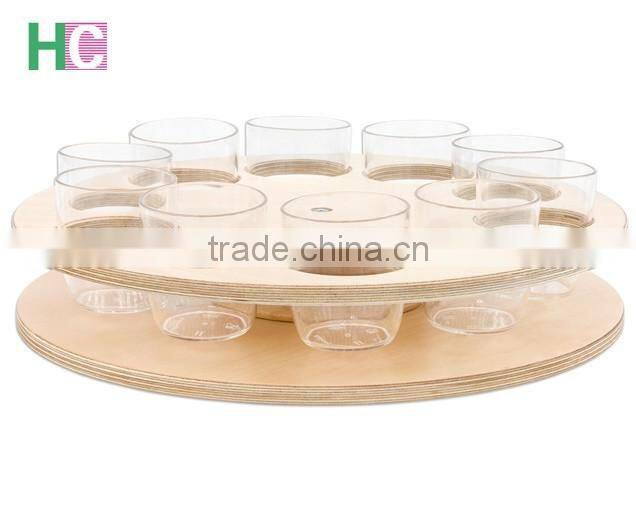 custom wine glass wooden serving tray