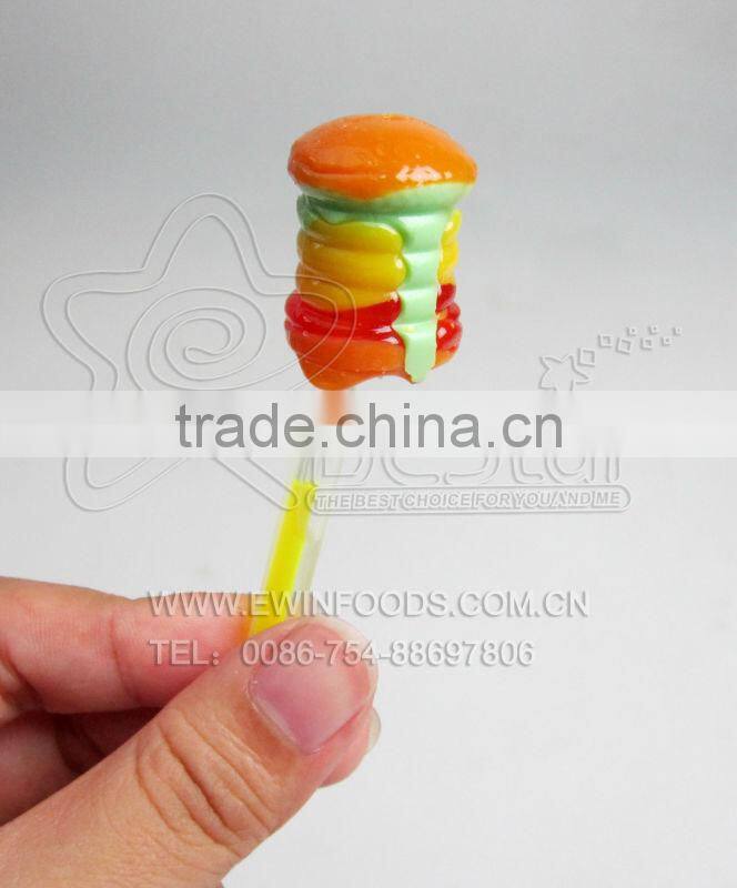 Hot Sale !Round Shape Lollipop Candy With Glow Stick