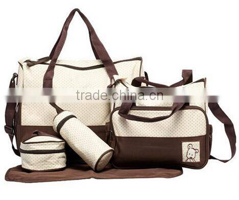5PCs Baby Nappy Changing Bag Set