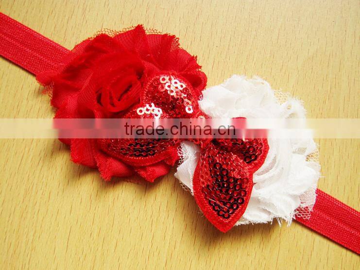 christmas baby headbands tulle flower headband baby hair headband