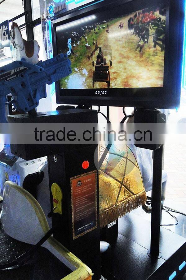 dianfu amusement arcade wagon kids/children and parents amusement Horse Riding arcade games machine with videos for sale