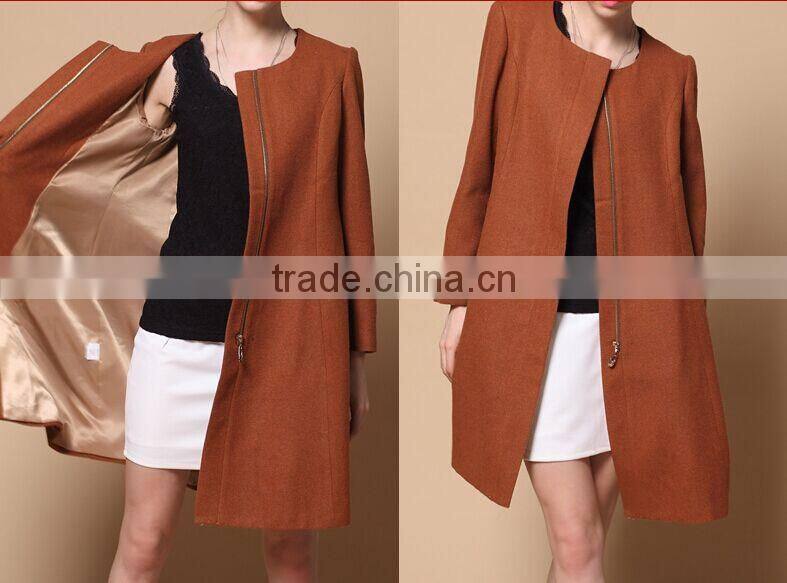 woven wool fabric for winter ladies cheap overcoat designs
