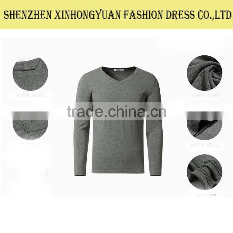 Latest Design High Quality Autumn Plain T-Shirt for Man