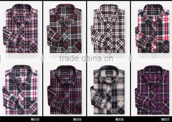 Mens flannel shirts checks plaids flannel shirts stock shirts MOQ 5PCS