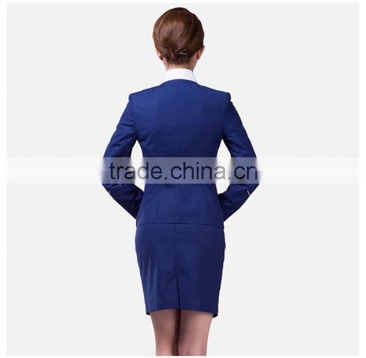 Navy Blue Airline Uniforms Flight Attendant Outfit