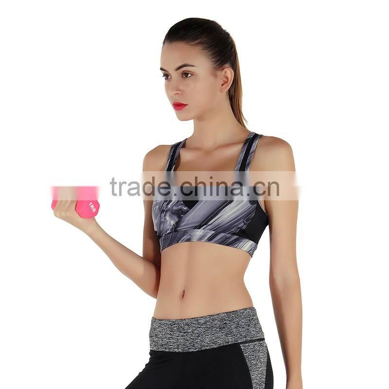2017 Gym Sportswear Custom Dri Fit Sport Clothes Comfortable Seamless Yoga Fitness Bra
