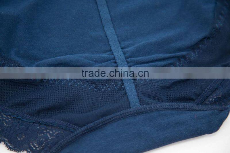 Professional Factory Custom High Quality 95% Cotton 5% Spandex with Lace Sexy Fancy Woman Underwear