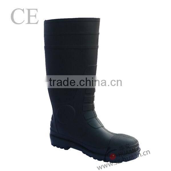 popular yellow/black fishmen PVC safety boot CE