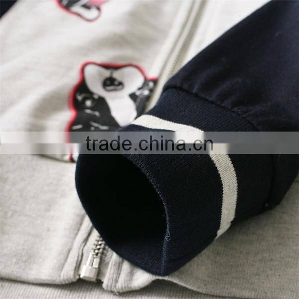 Spring round neck print baseball jacket for woman