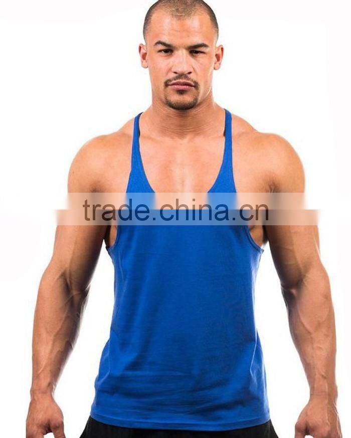 Men blank scoop neck bodybuilding tank tops