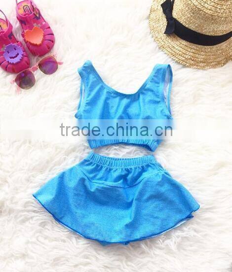 Girls pink swimwear one piece suit with hat best selling products 2017 in usa