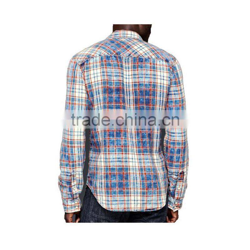 100% cotton men's shirts big checked shirts boys check shirts wholesale