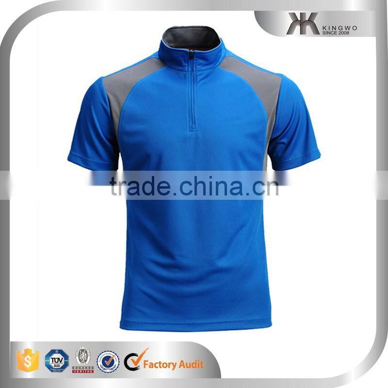 Comfortable cool design two color contrast tennis shirt polo shirts