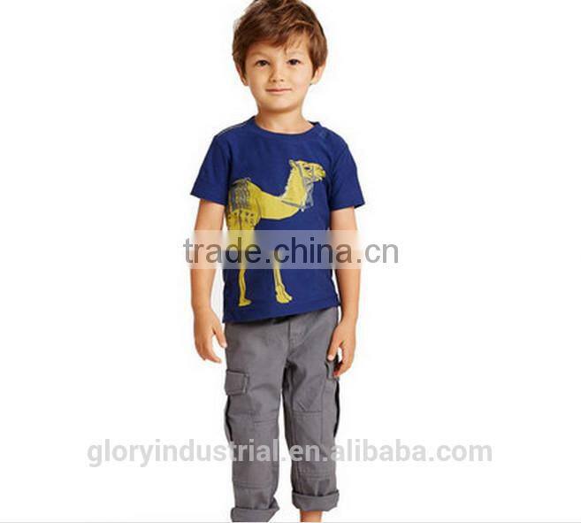 Printed with camel boys baby clothing design china