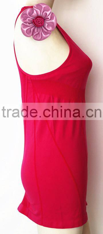 Seamless latest ladies' racer back tank top