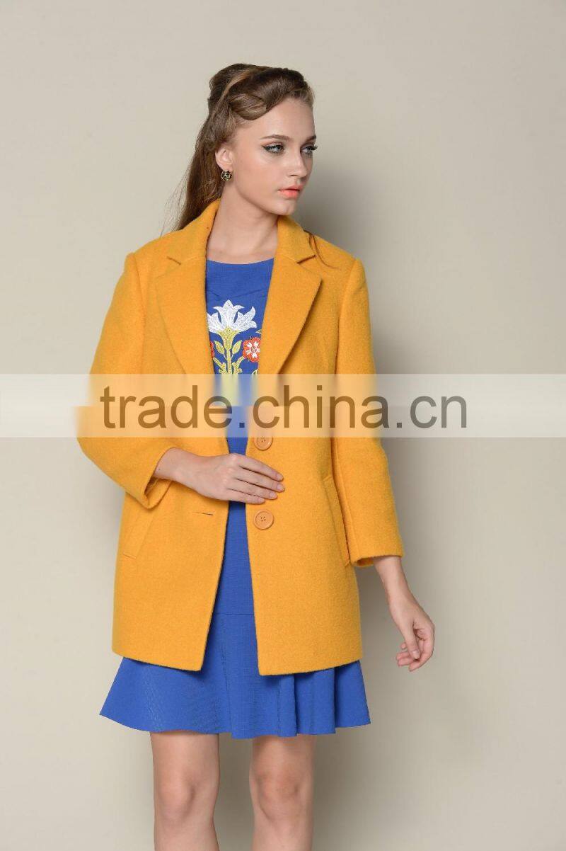 navy blue plain fashionable latest 2015 casual elegant women coats cheap