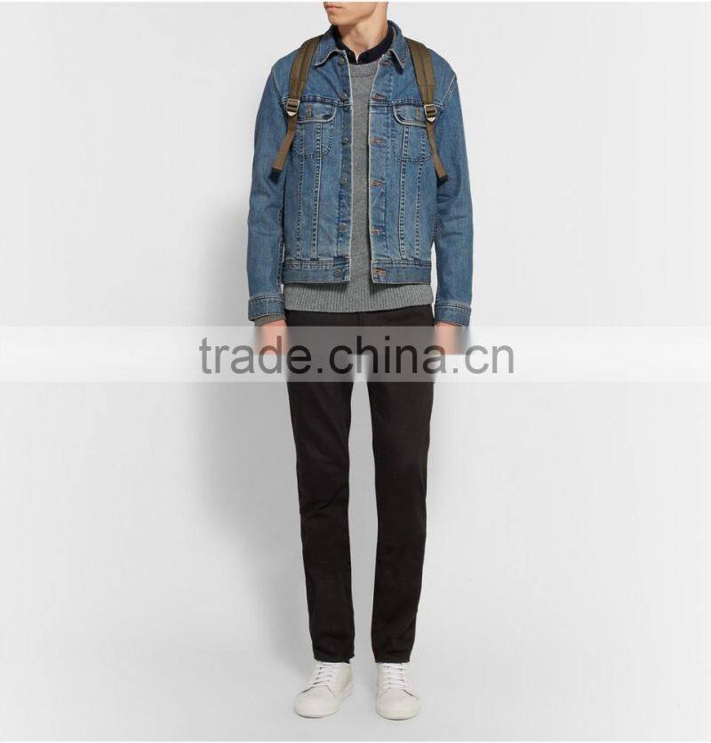 2017 Winter Newly Designed Cashmere Made Men's Shrug Sweater with Crew Neck