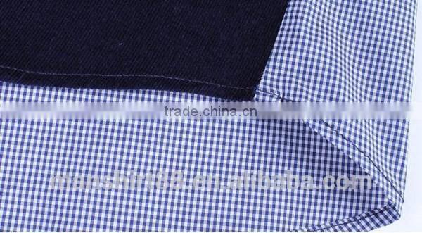 2017 mens long sleeve contrast color fake pocket corduroy shirt