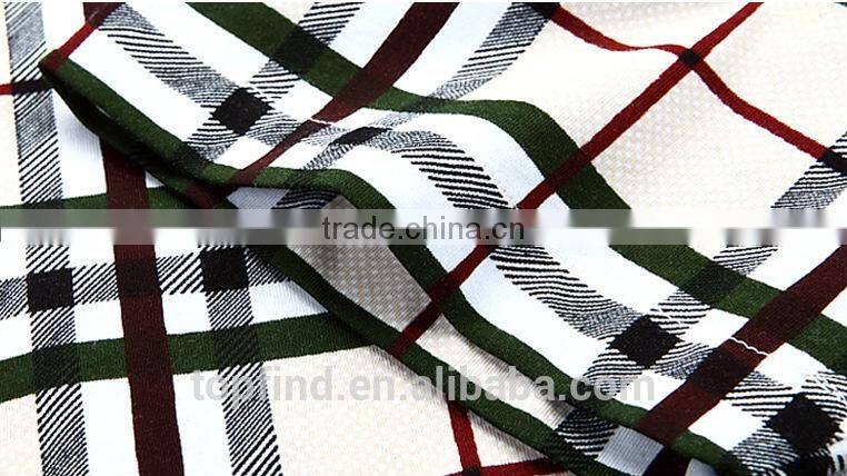 Hot sale 2016 Latest mercerized cotton plaid business men's shirts