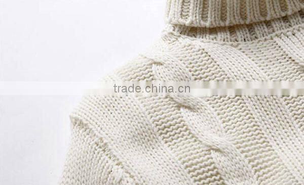 Men's fashion cable pullover turtle model sweater