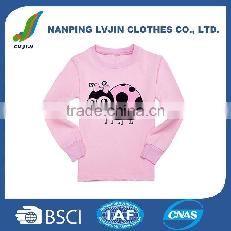 Girls Pajamas, Ladybug Kids Sleepwears Cotton 2-7 Years Little Girls pjs Sets