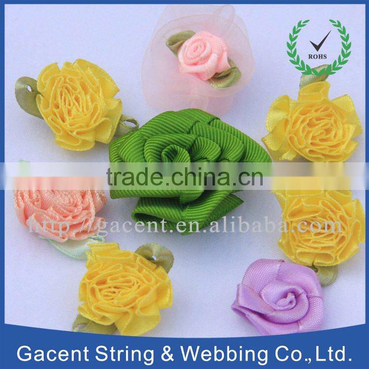 Polyester ribbon bow for Christmas gift decoration