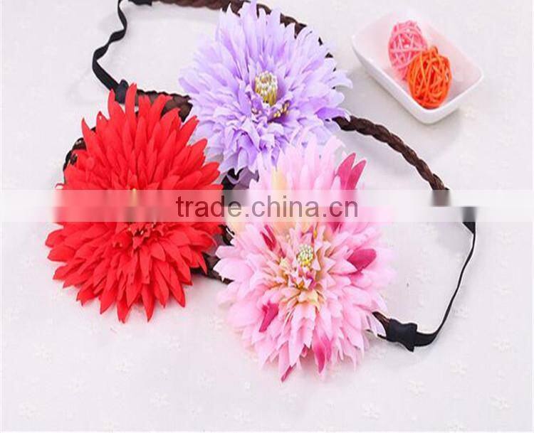 Hawaii Flowers Wig Hairband Wreath Hair Hoop Beach Bohemian Hairpin Fashion