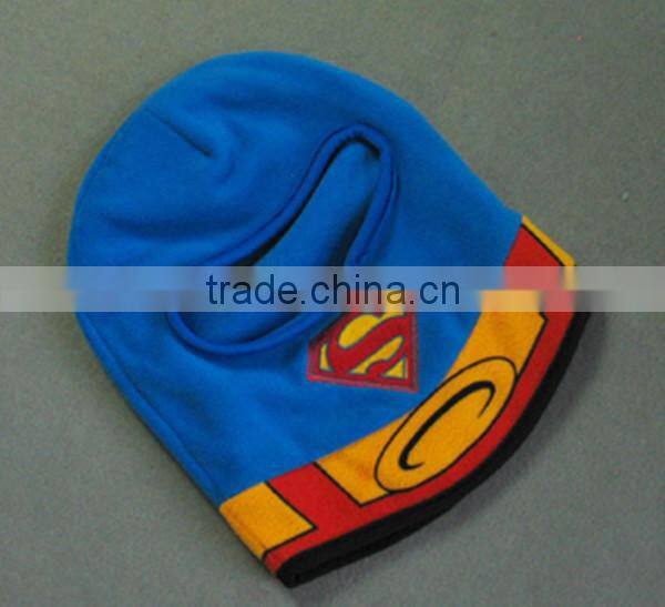 cartoon mask polar fleece face beanie hat