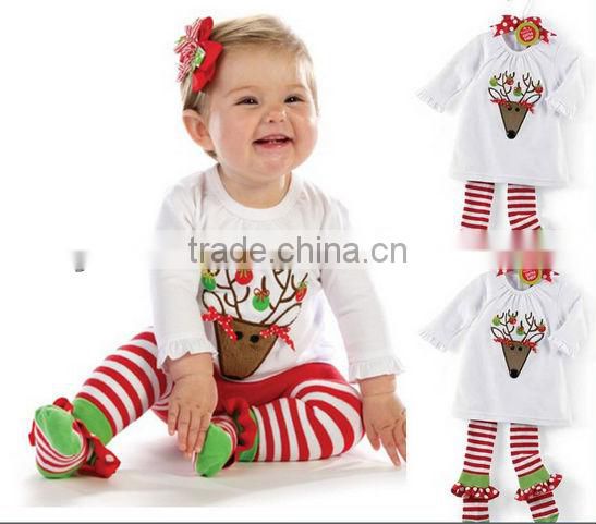 new baby Christmas 2013 hot gifts for girls outfits clothing sets party wear dress and girl's outfit sets baby animal clothes