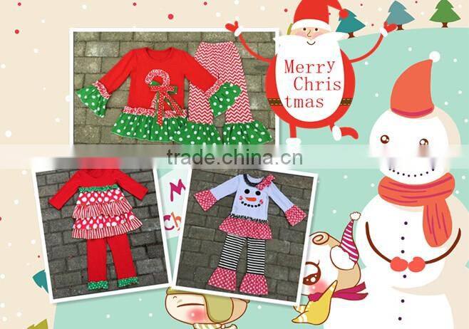 Children clothing 2016 winter pajamas kids t-shirt suit kids clothes girls dress cotton outfits baby boutique wholesale