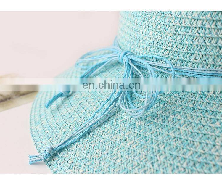 Bohemia Sunshade Straw Hat Handwork Beach Cap Shell a String Of Beads Sunbonnet