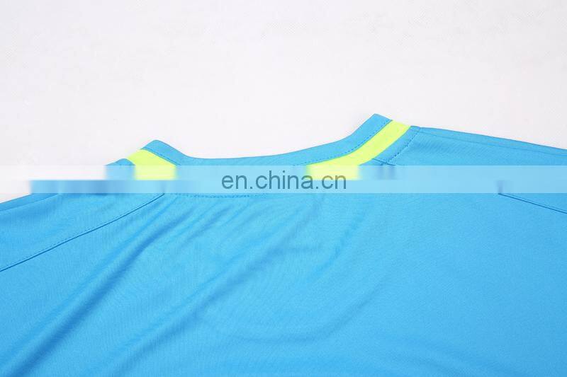 Customized personal football uniforms Light Blue soccer kits