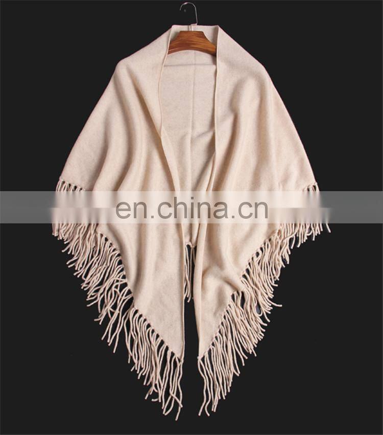 inner moggolia factory directly wholelsale cashmere knitted triangle scarf lady autumn winter warm shawl