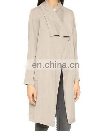 New trendy women long coat model