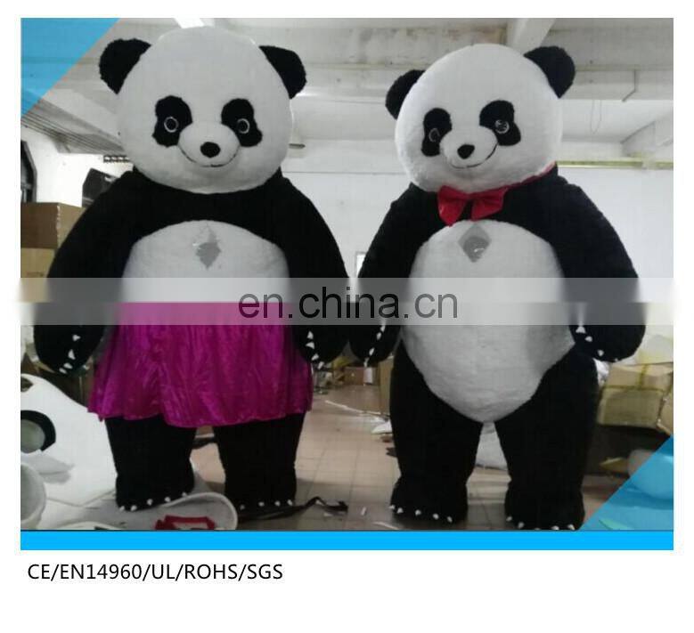 panda bear costume adult/ funny inflatable costumes for sale