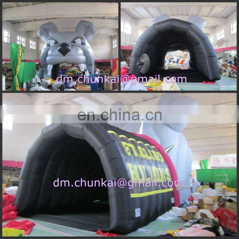 LED decoration inflatable snake tunnel