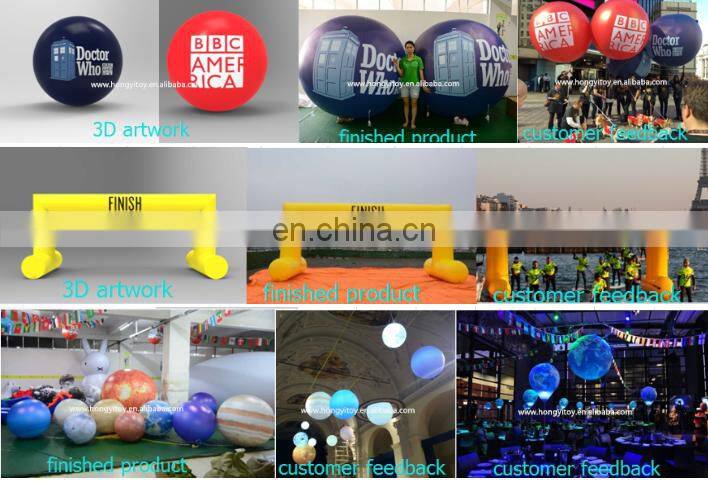 Custom Inflatable LED Luminous Crowd Balloon , Concert Party Touch Control Inflatable zygote interactive balls
