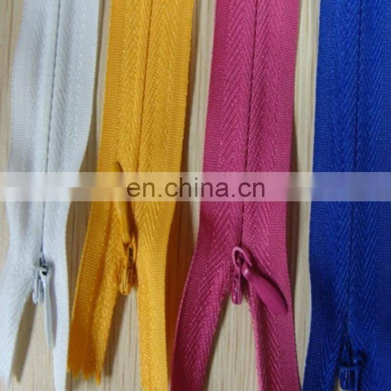 Nylon good quality lace colored invisible zipper